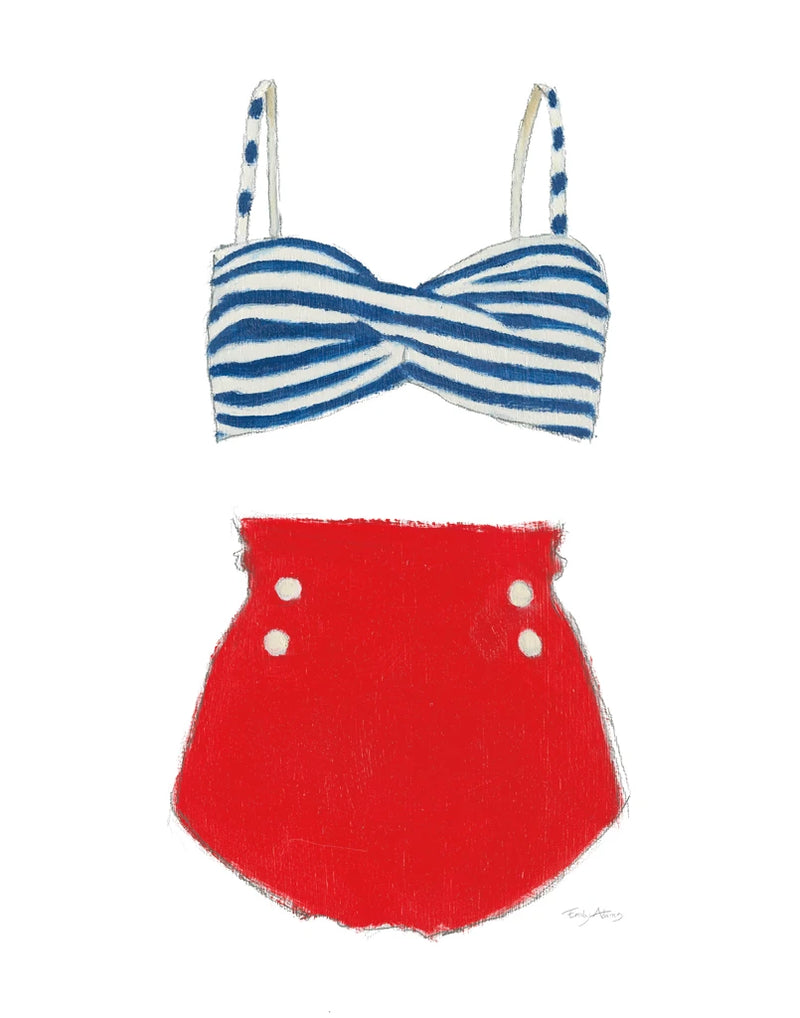 Retro Swimwear IV by Emily Adams