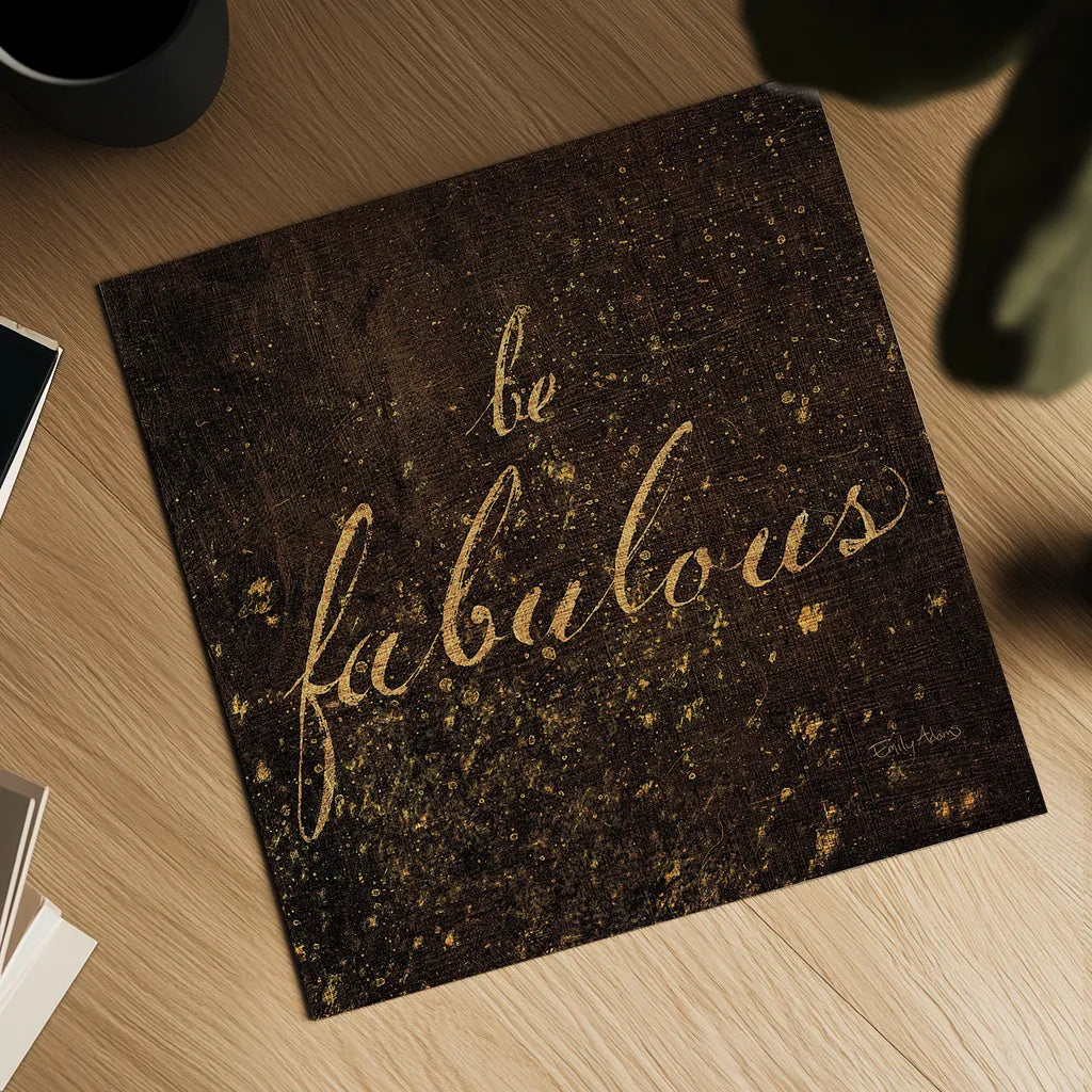 Shoe Fetish Quotes I Dark by Emily Adams. Shown as a detailed flat fine art print, highlighting archival giclee quality. Available as an archival giclee rolled canvas, fine art paper, or poster print. SKU 17978a.