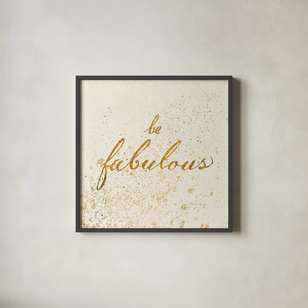 Shoe Fetish Quotes I Light by Emily Adams. Shown in a sleek black glass frame for a contemporary gallery look. Available as an archival giclee rolled canvas, fine art paper, or poster print. SKU 20745a.