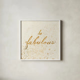 Shoe Fetish Quotes I Light by Emily Adams. Shown in a crisp white glass frame for a clean and minimalist style. Available as an archival giclee rolled canvas, fine art paper, or poster print. SKU 20745a.