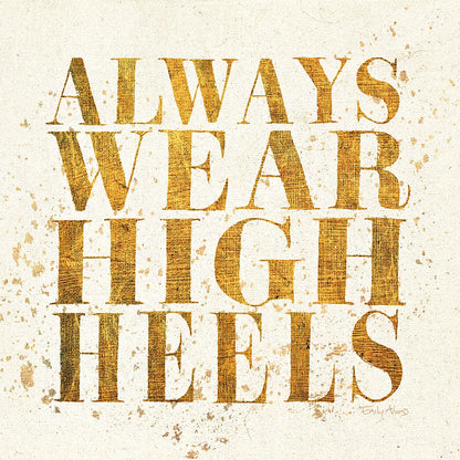 Shoe Fetish Quotes II Light by Emily Adams. SKU 20746a. Archival Giclee Fine art print for wall decor.