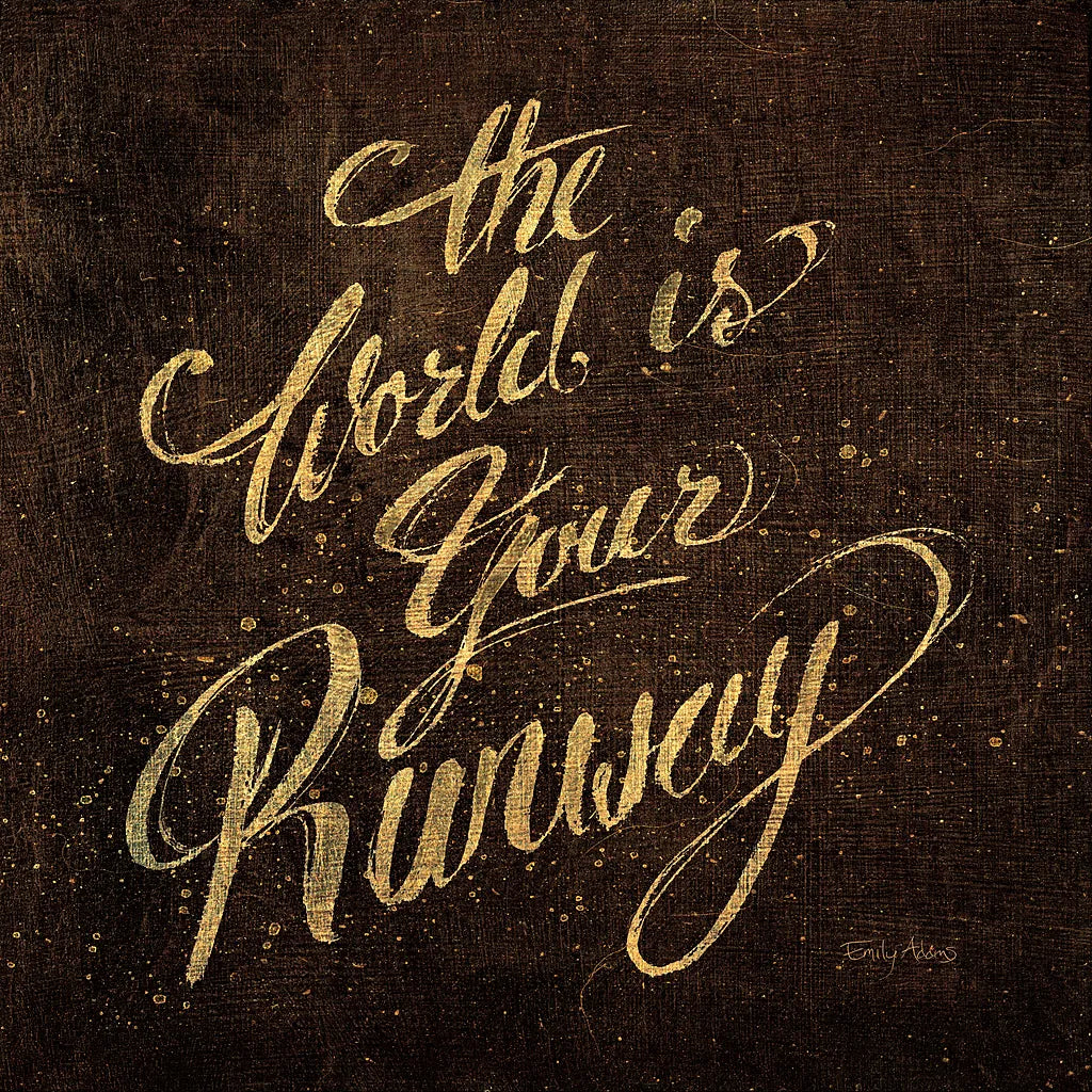 Shoe Fetish Quotes IV Dark by Emily Adams. SKU 17694a. Archival Giclee Fine art print for wall decor.