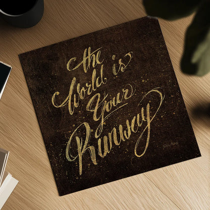 Shoe Fetish Quotes IV Dark by Emily Adams. Shown as a detailed flat fine art print, highlighting archival giclee quality. Available as an archival giclee rolled canvas, fine art paper, or poster print. SKU 17694a.