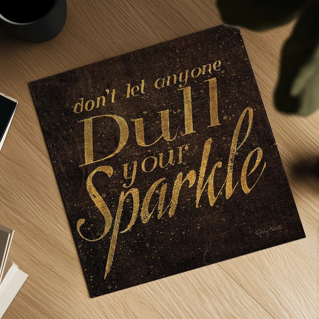 Shoe Fetish Quotes VI Dark by Emily Adams. Shown as a detailed flat fine art print, highlighting archival giclee quality. Available as an archival giclee rolled canvas, fine art paper, or poster print. SKU 17979a.