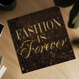 Shoe Fetish Quotes VII Dark by Emily Adams. Shown as a detailed flat fine art print, highlighting archival giclee quality. Available as an archival giclee rolled canvas, fine art paper, or poster print. SKU 17980a.