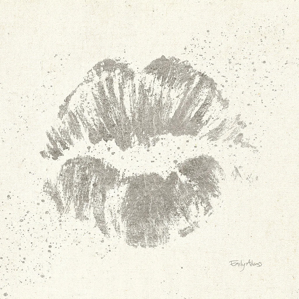 Shoe Fetish Quotes VIII Light Silver by Emily Adams. SKU 29356a. Archival Giclee Fine art print for wall decor.