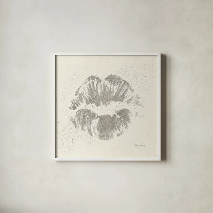 Shoe Fetish Quotes VIII Light Silver by Emily Adams. Shown in a crisp white glass frame for a clean and minimalist style. Available as an archival giclee rolled canvas, fine art paper, or poster print. SKU 29356a.