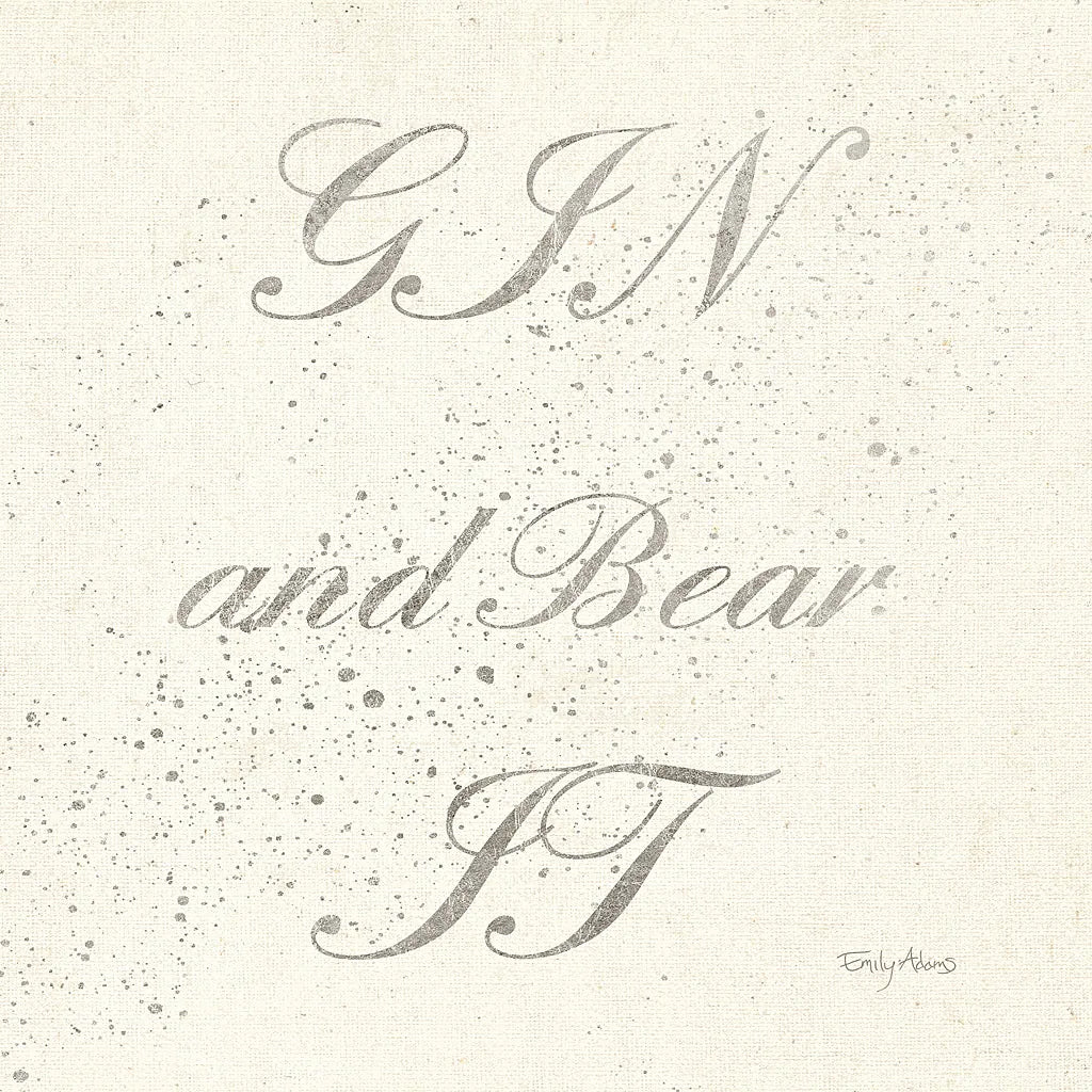 Shot Fetish Quotes IX Light Silver by Emily Adams. SKU 29357a. Archival Giclee Fine art print for wall decor.