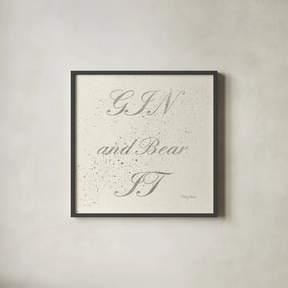 Shot Fetish Quotes IX Light Silver by Emily Adams. Shown in a sleek black glass frame for a contemporary gallery look. Available as an archival giclee rolled canvas, fine art paper, or poster print. SKU 29357a.