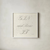 Shot Fetish Quotes IX Light Silver by Emily Adams. Shown in a crisp white glass frame for a clean and minimalist style. Available as an archival giclee rolled canvas, fine art paper, or poster print. SKU 29357a.