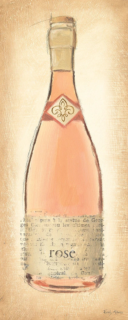 Sparkling Rose Bottle by Emily Adams