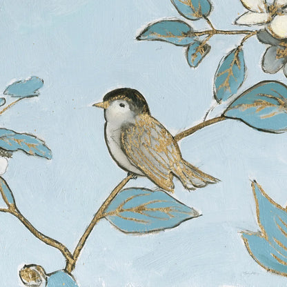 Toile Birds II by Emily Adams. SKU 55100a. Archival Giclee Fine art print for wall decor.