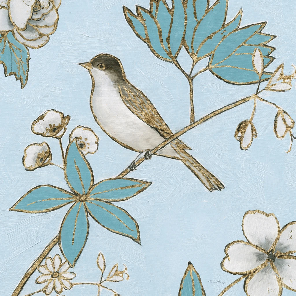 Toile Birds IV by Emily Adams