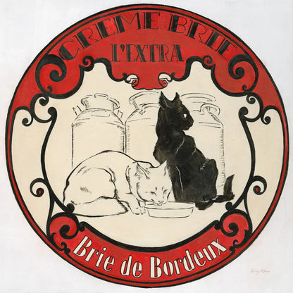 Vintage Cheese Label IV by Emily Adams. SKU 35279a. Archival Giclee Fine art print for wall decor.