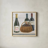 Vintners Recess II by Emily Adams. Shown in a natural wood glass frame for a timeless modern aesthetic. Available as an archival giclee rolled canvas, fine art paper, or poster print. SKU 33673a.