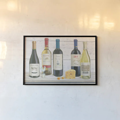 Vintners Recess IV by Emily Adams. shown as a paper print in a black flame. Available as a archival giclee rolled canvas, fine art paper, or poster print. SKU 37544i.