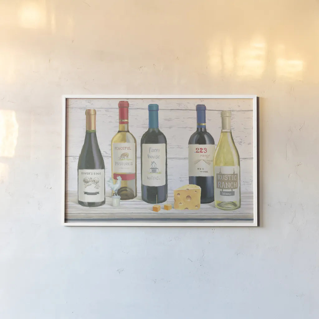 Vintners Recess IV by Emily Adams. shown as a paper print in a white frame. Available as a archival giclee rolled canvas, fine art paper, or poster print. SKU 37544i.