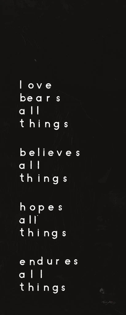 Words of Encouragement I Black by Emily Adams