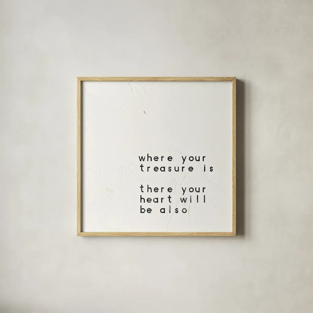 Words of Encouragement V by Emily Adams. Shown in a natural wood glass frame for a timeless modern aesthetic. Available as an archival giclee rolled canvas, fine art paper, or poster print. SKU 27422a.