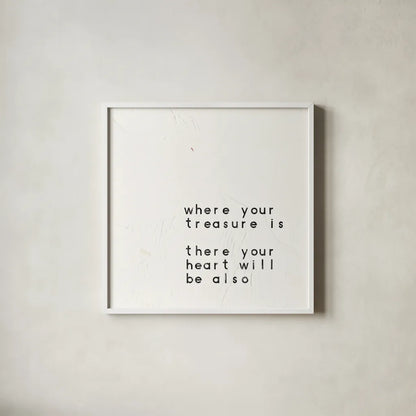 Words of Encouragement V by Emily Adams. Shown in a crisp white glass frame for a clean and minimalist style. Available as an archival giclee rolled canvas, fine art paper, or poster print. SKU 27422a.