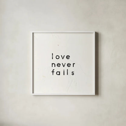 Words of Encouragement VI by Emily Adams. Shown in a crisp white glass frame for a clean and minimalist style. Available as an archival giclee rolled canvas, fine art paper, or poster print. SKU 27423a.