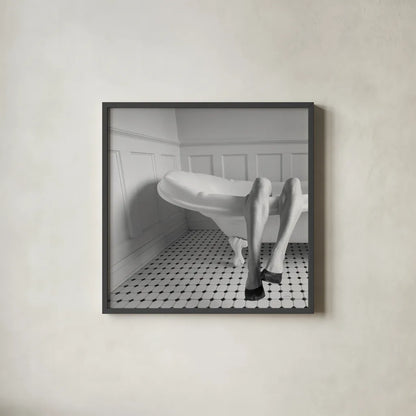 Legs by Aledanda. Shown in a sleek black glass frame for a contemporary gallery look. Available as an archival giclee rolled canvas, fine art paper, or poster print. SKU 57994a.