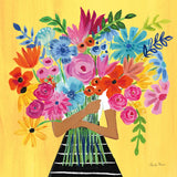 A Bunch of Flowers III by Farida Zaman. SKU 70055a. Archival Giclee Fine art print for wall decor.