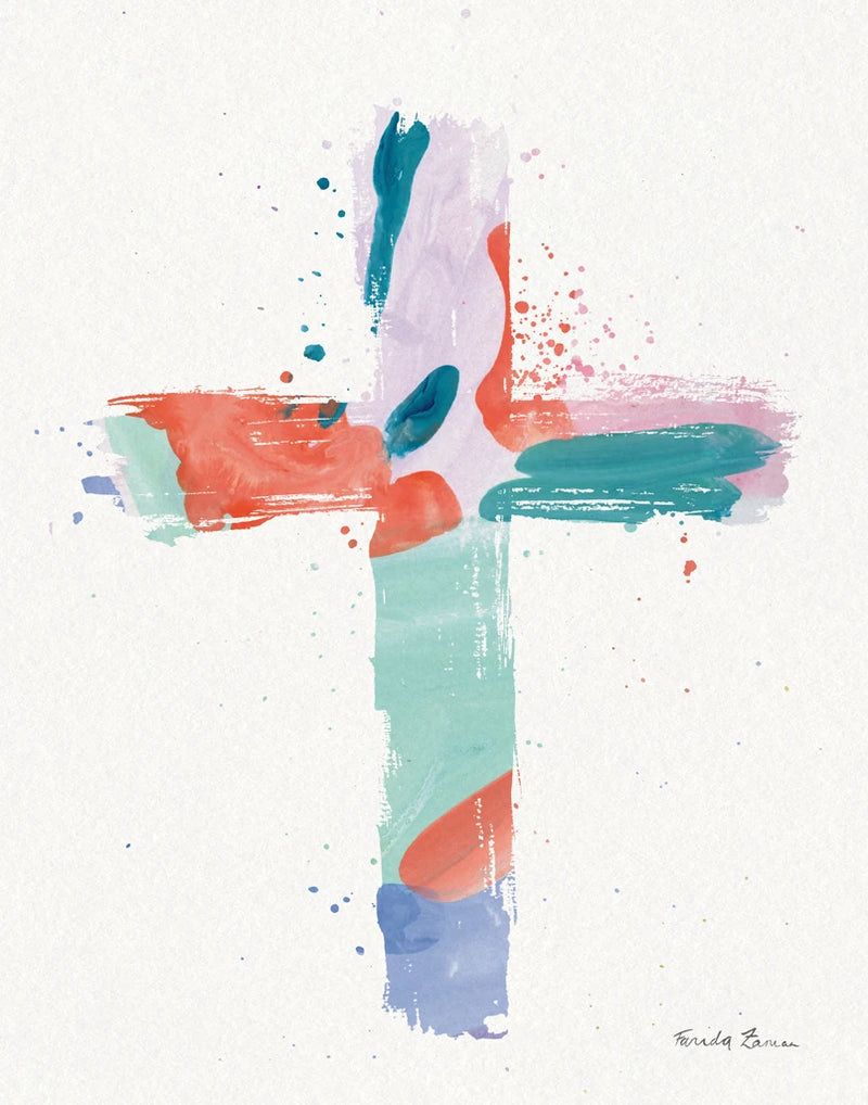 Abstract Cross I by Farida Zaman