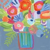 Abstracted Florals by Farida Zaman. SKU 96313a. Archival Giclee Fine art print for wall decor.