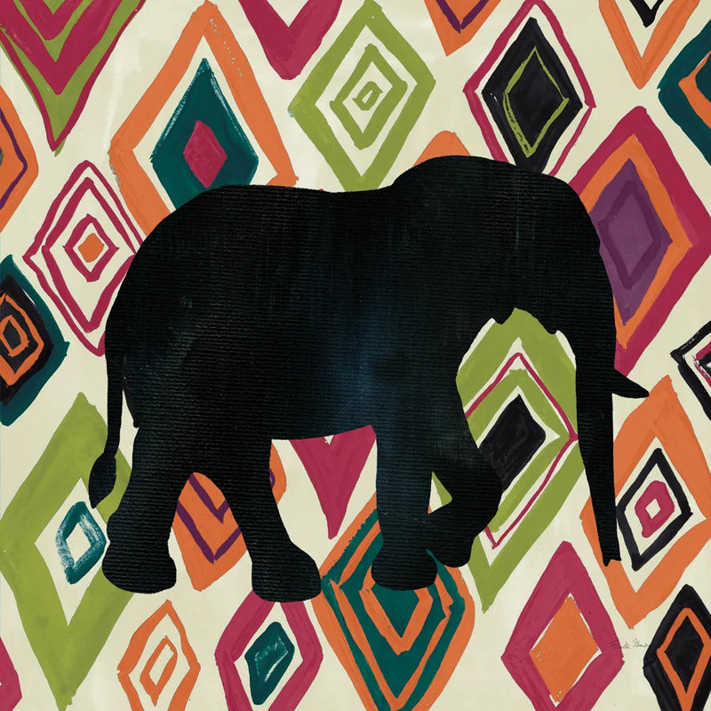 African Animal I Jewel by Farida Zaman. SKU 53984a. Archival Giclee Fine art print for wall decor.