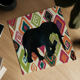 African Animal I Jewel by Farida Zaman. Shown as a detailed flat fine art print, highlighting archival giclee quality. Available as an archival giclee rolled canvas, fine art paper, or poster print. SKU 53984a.