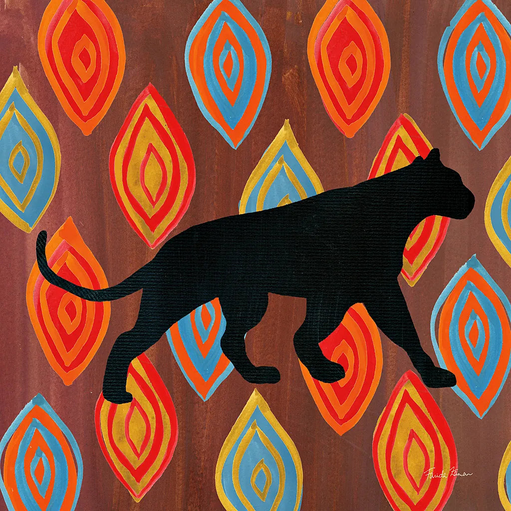 African Animal II by Farida Zaman. SKU 42838a. Archival Giclee Fine art print for wall decor.