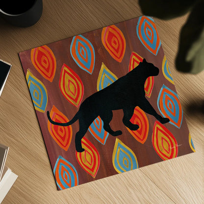 African Animal II by Farida Zaman. Shown as a detailed flat fine art print, highlighting archival giclee quality. Available as an archival giclee rolled canvas, fine art paper, or poster print. SKU 42838a.