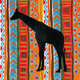 African Animal III by Farida Zaman. SKU 42839a. Archival Giclee Fine art print for wall decor.