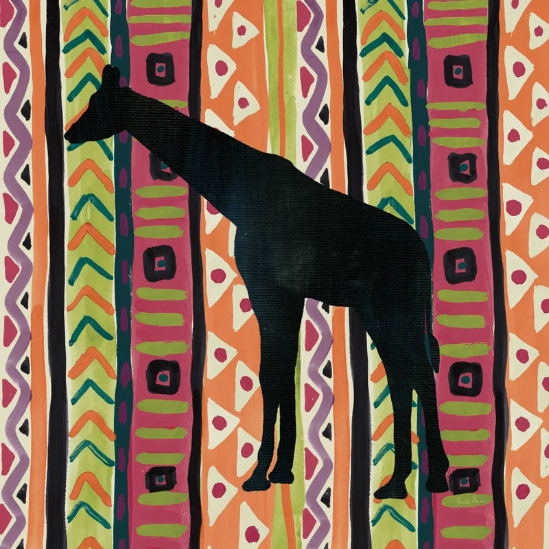 African Animal III Jewel by Farida Zaman. SKU 53985a. Archival Giclee Fine art print for wall decor.