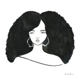 Afro Girl II by Farida Zaman. SKU 68004a. Archival Giclee Fine art print for wall decor.