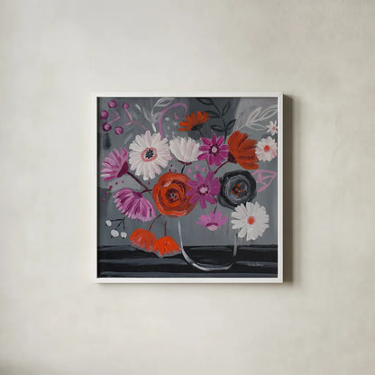 After Hours by Farida Zaman. Shown in a crisp white glass frame for a clean and minimalist style. Available as an archival giclee rolled canvas, fine art paper, or poster print. SKU 38708a.