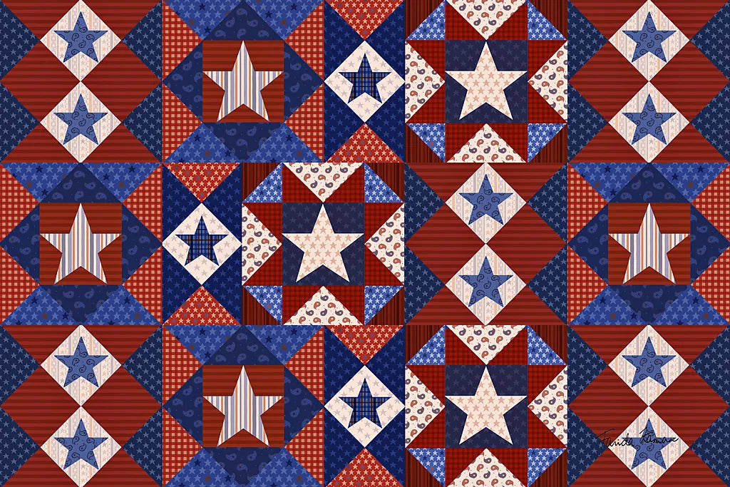 America the Beautiful VIII by Farida Zaman. SKU 47542i. Archival Giclee Fine art print for wall decor.