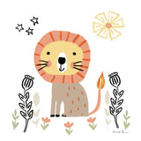Baby Lion by Farida Zaman. SKU 90256a. Archival Giclee Fine art print for wall decor.