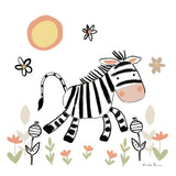 Baby Zebra by Farida Zaman. SKU 90255a. Archival Giclee Fine art print for wall decor.