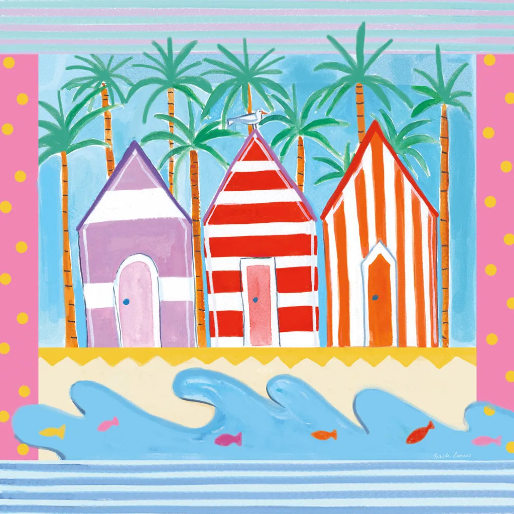 Beach Living II by Farida Zaman. SKU 33259a. Archival Giclee Fine art print for wall decor.