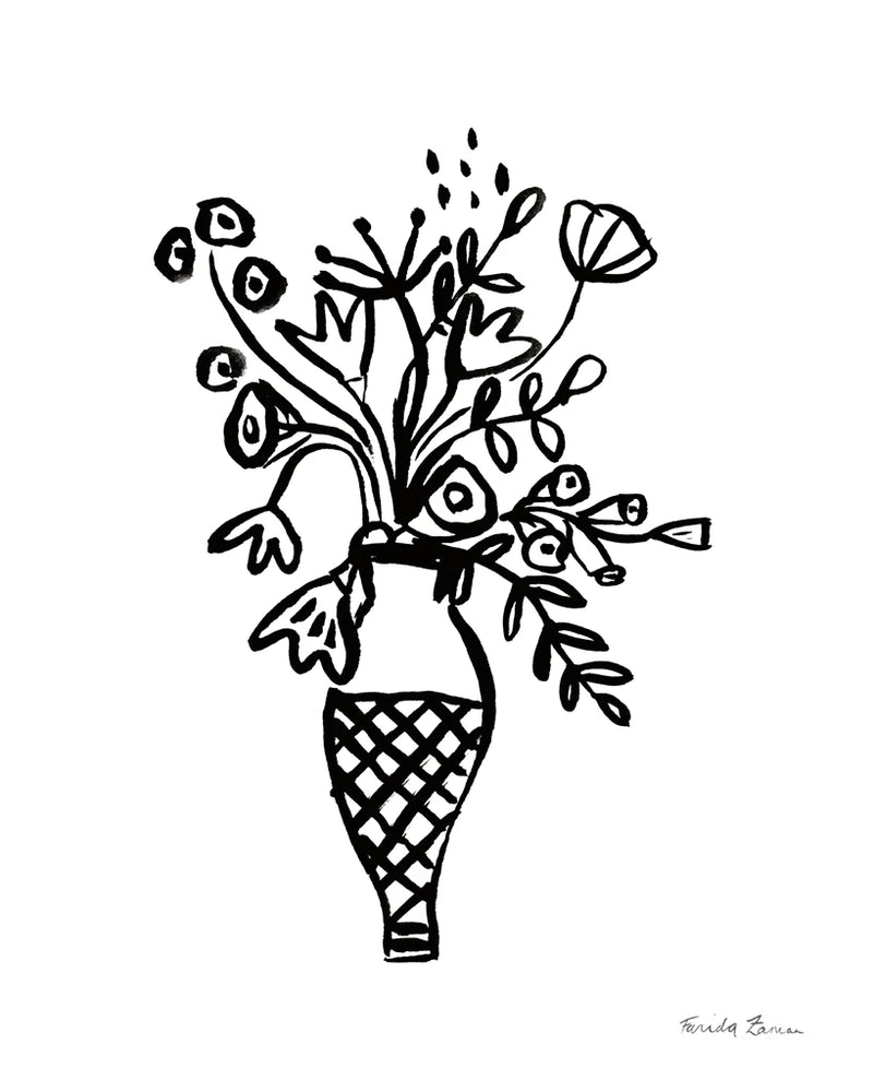 Black Vases V by Farida Zaman