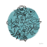 Black and White Botanical I by Farida Zaman. SKU 61601a. Archival Giclee Fine art print for wall decor.