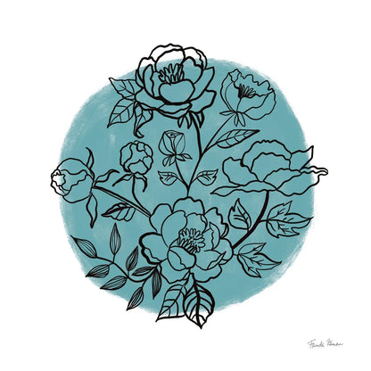 Black and White Botanical I by Farida Zaman. SKU 61601a. Archival Giclee Fine art print for wall decor.