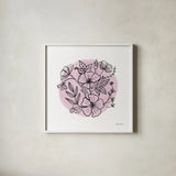 Black and White Botanical III by Farida Zaman. Shown in a crisp white glass frame for a clean and minimalist style. Available as an archival giclee rolled canvas, fine art paper, or poster print. SKU 61603a.