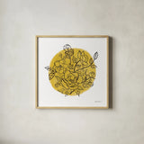 Black and White Botanical IV by Farida Zaman. Shown in a natural wood glass frame for a timeless modern aesthetic. Available as an archival giclee rolled canvas, fine art paper, or poster print. SKU 61604a.