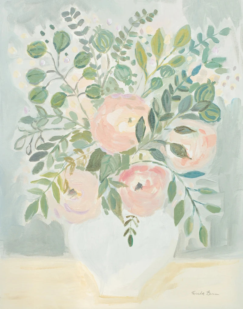 Blushing Bouquet Crop by Farida Zaman
