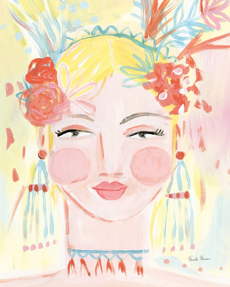 Boho Lady I by Farida Zaman