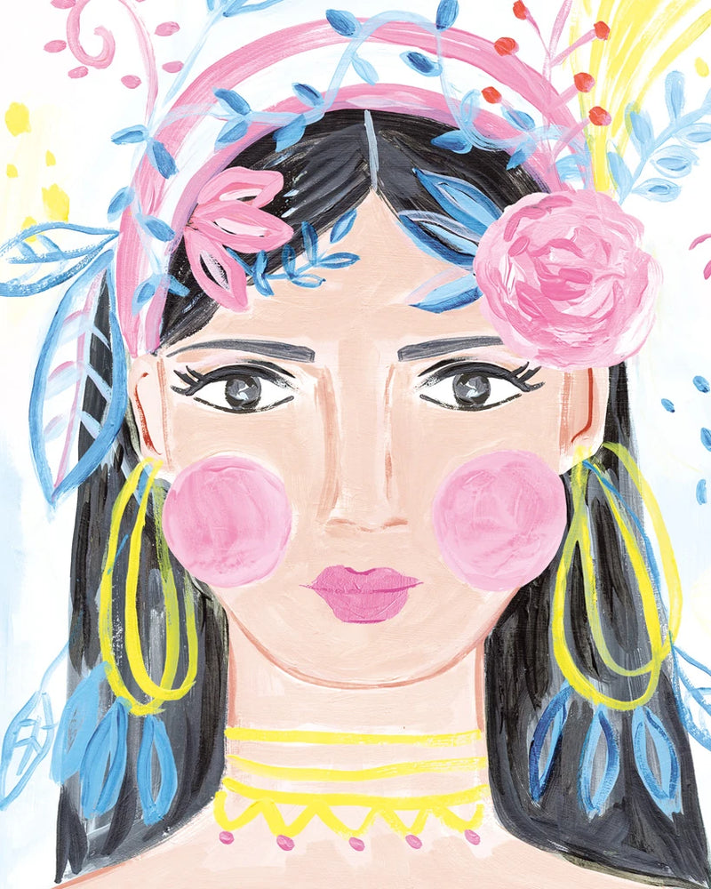 Boho Lady III by Farida Zaman