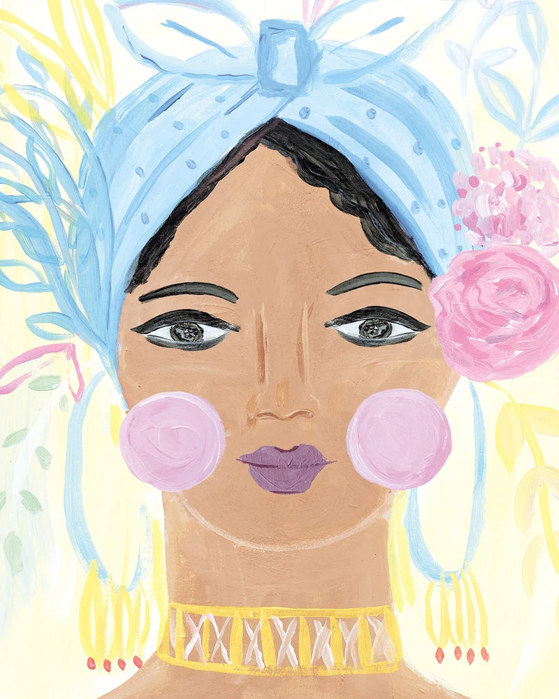 Boho Lady IV by Farida Zaman